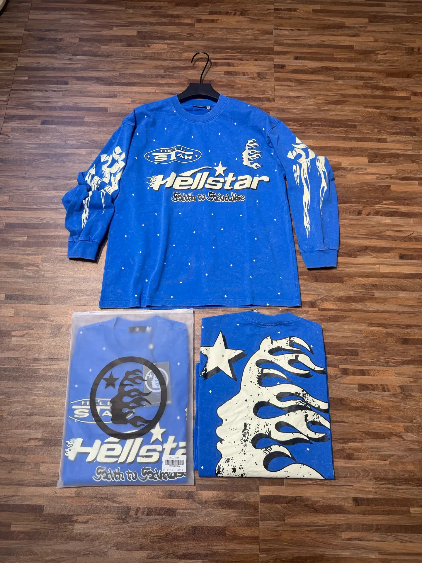 H 9121# ｜P85 In Stock Hellstar / T （fabric): 26 300 Sizes（size）：S-M- L- X L （colour）：